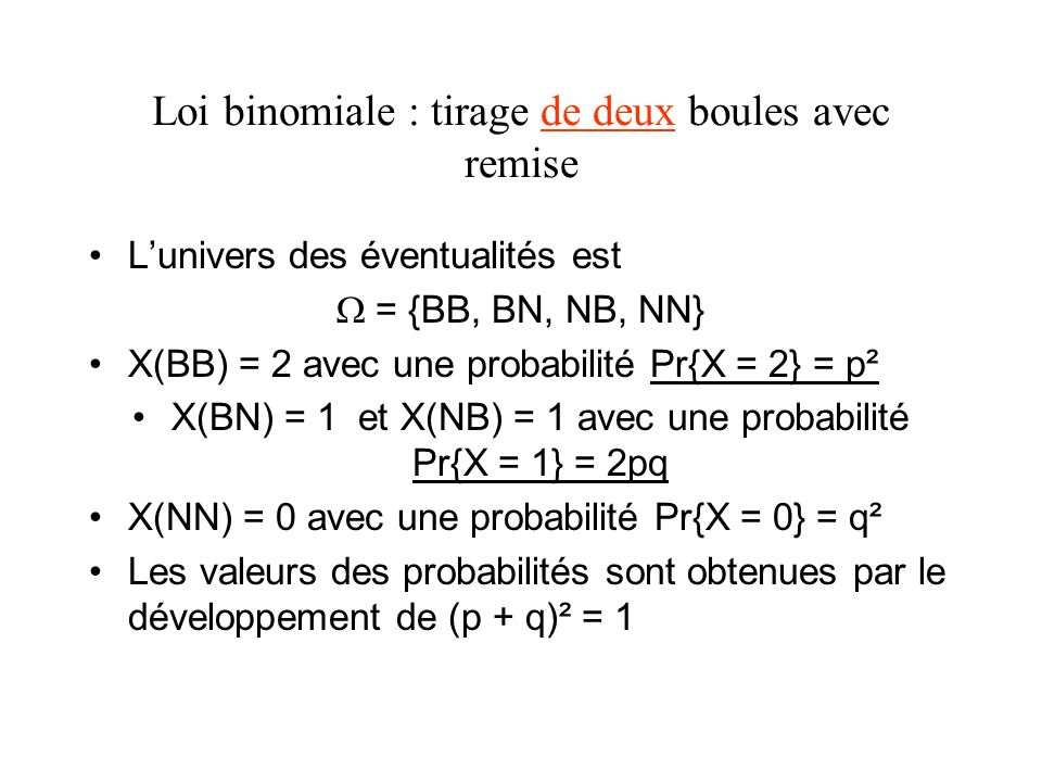 Etudes des principales lois de probabilité ppt télécharger